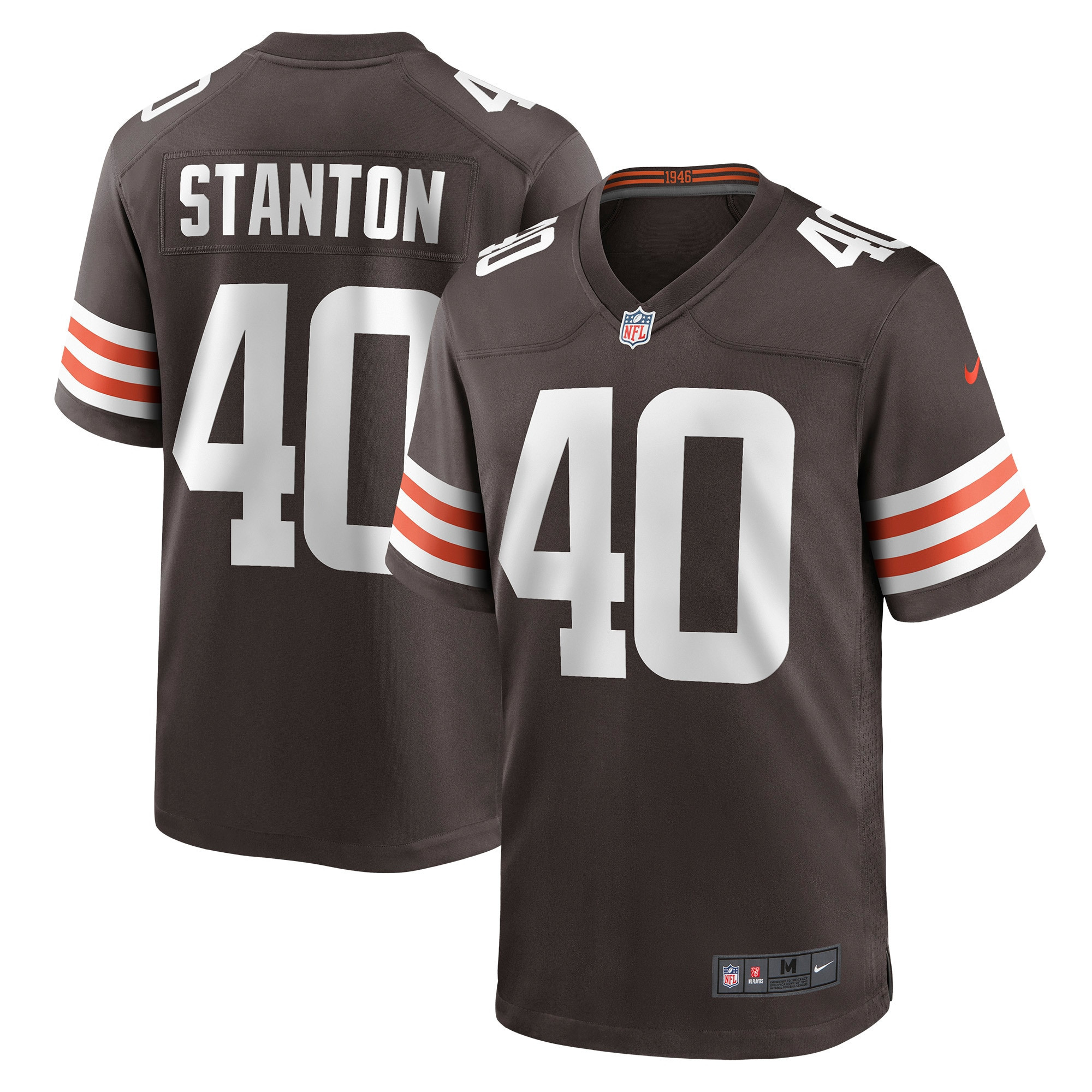 Johnny Stanton Cleveland Browns Game Jersey - Brown Nfl