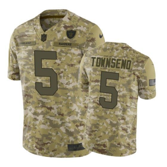 Johnny Townsend Jersey Nfl Camo Oakland Raiders