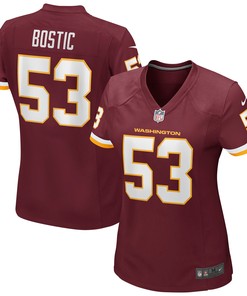 Jon Bostic Washington Football Team Womens Game Player Jersey -burgundy Nfl