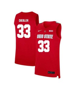 Jon Diebler 33 Ohio State Buckeyes Elite Basketball Men Jersey - Red