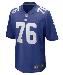 Jon Feliciano 76 New York Giants Game Player Jersey - Royal