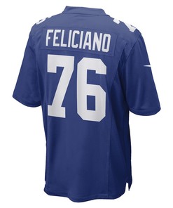 Jon Feliciano 76 New York Giants Game Player Jersey - Royal