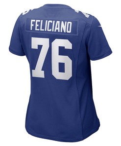 Jon Feliciano New York Giants Women's Game Player Jersey - Royal