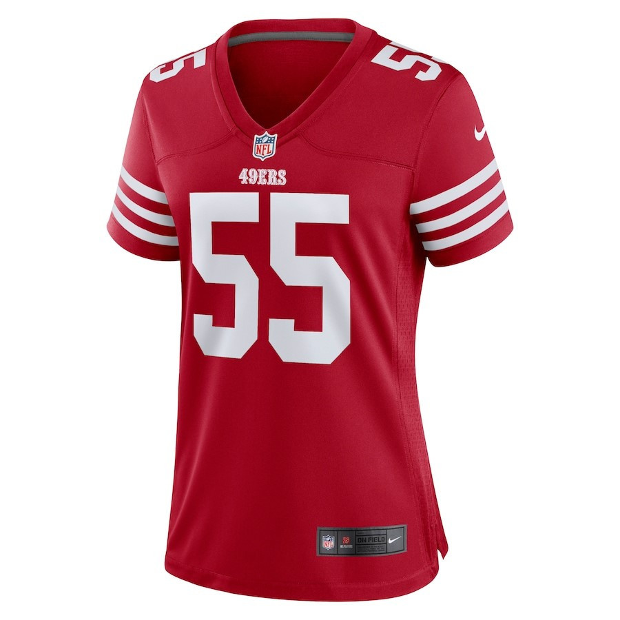 Jon Feliciano San Francisco 49ers Women's Player Game Jersey - Scarlet