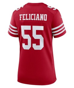 Jon Feliciano San Francisco 49ers Women's Player Game Jersey - Scarlet