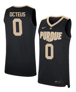 Jon Octeus 0 Purdue Boilermakers Elite Basketball Men Jersey - Black