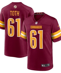 Jon Toth Washington Commanders Game Player Jersey - Burgundy