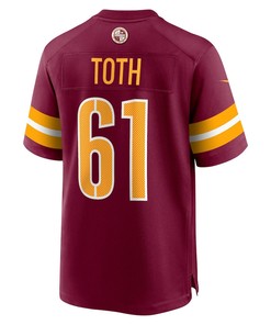 Jon Toth Washington Commanders Game Player Jersey - Burgundy