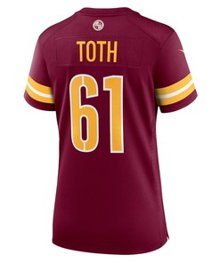 Jon Toth Washington Commanders Women's Game Player Jersey - Burgundy