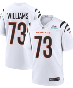 Jonah Williams 73 Cincinnati Bengals Super Bowl LVII Champions Men Game Jersey - White