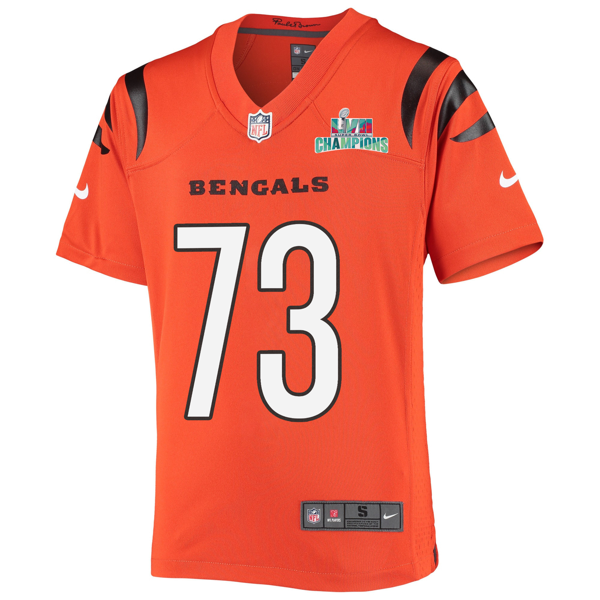 Jonah Williams 73 Cincinnati Bengals Super Bowl LVII Champions Youth Alternate Game Jersey - Black