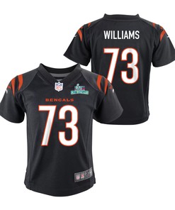 Jonah Williams 73 Cincinnati Bengals Super Bowl LVII Champions Youth Game Jersey - Black