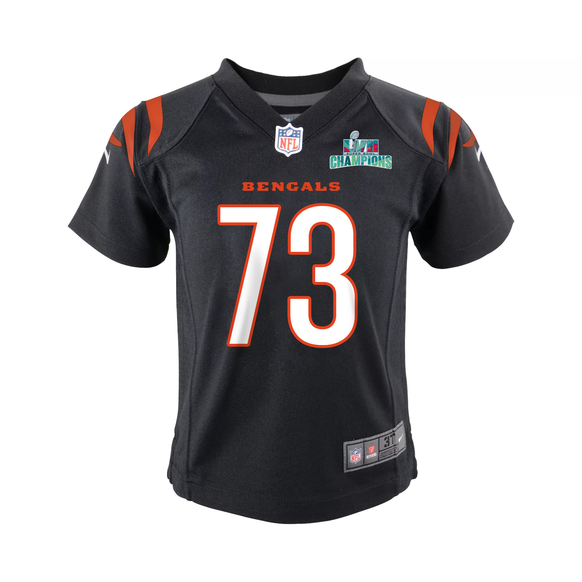 Jonah Williams 73 Cincinnati Bengals Super Bowl LVII Champions Youth Game Jersey - Black