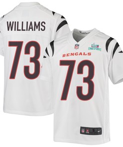 Jonah Williams 73 Cincinnati Bengals Super Bowl LVII Champions Youth Game Jersey - White
