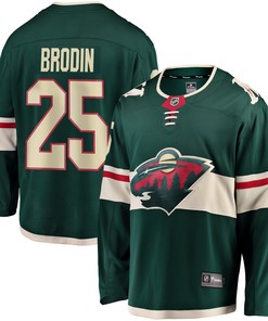 Jonas Brodin Minnesota Wild Fanatics Branded Breakaway Player Jersey - Green Nhl