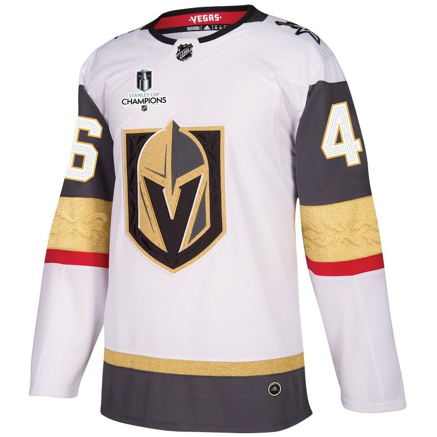 Jonas Rondbjerg 46 Vegas Golden Knights Stanley Cup 2023 Champions Patch Away Breakaway Men Jersey - White