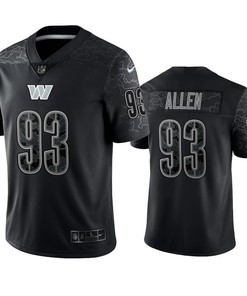 Jonathan Allen 93 Washington Commanders Black Reflective Limited Jersey - Men