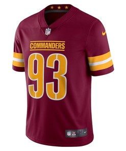Jonathan Allen 93 Washington Commanders Vapor Limited Jersey - Burgundy
