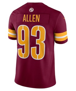 Jonathan Allen 93 Washington Commanders Vapor Limited Jersey - Burgundy