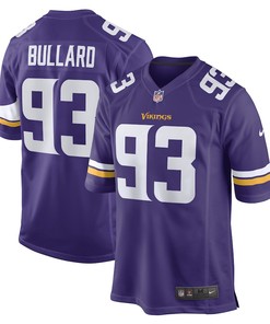 Jonathan Bullard Minnesota Vikings Game Player Jersey - Purple