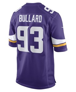 Jonathan Bullard Minnesota Vikings Game Player Jersey - Purple