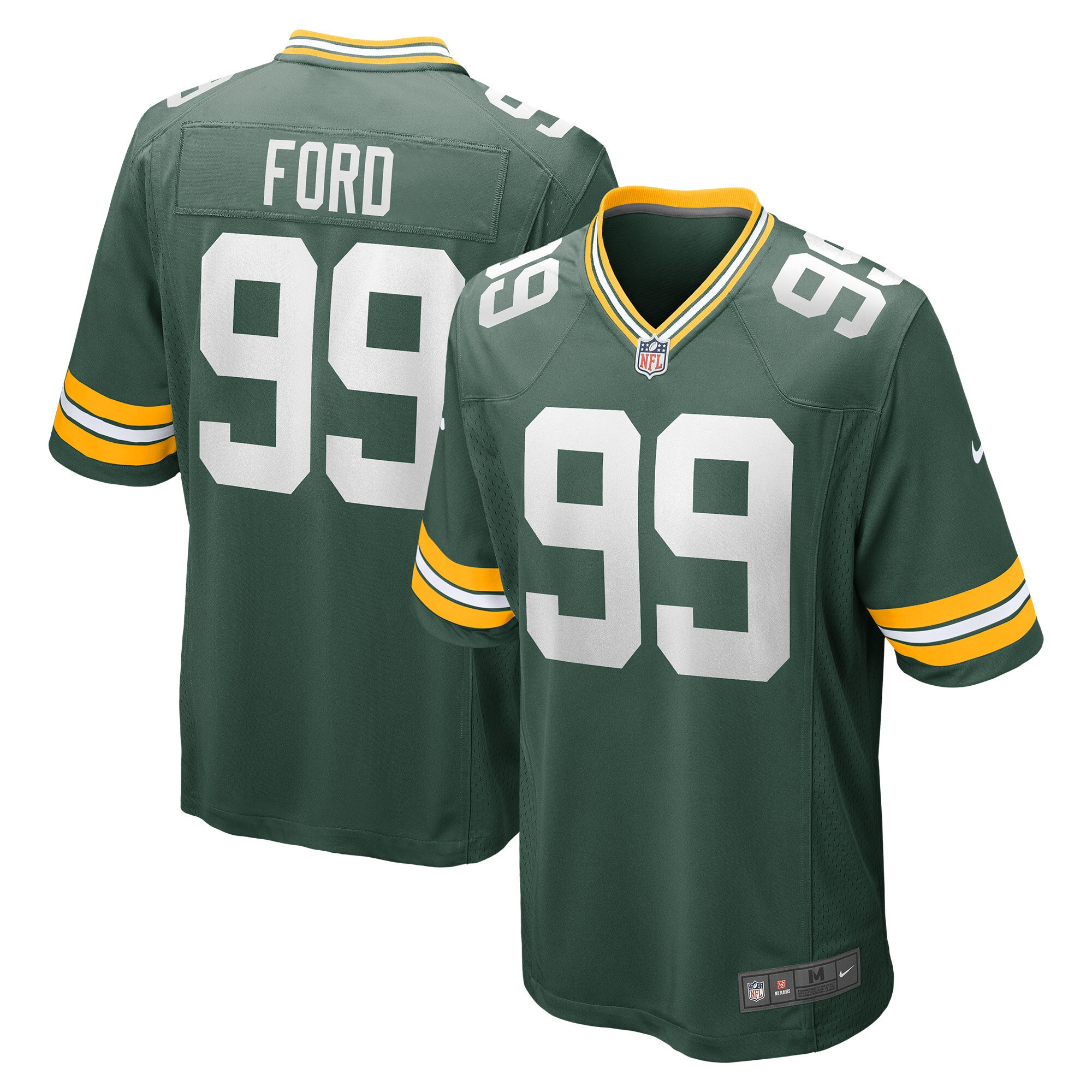 Jonathan Ford Green Bay Packers Game Player Jersey - Green Nfl