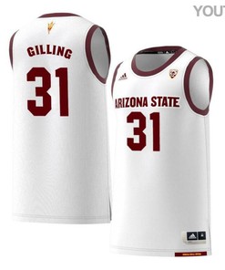 Jonathan Gilling 31 Arizona State Sun Devils Retro Basketball Youth Jersey White