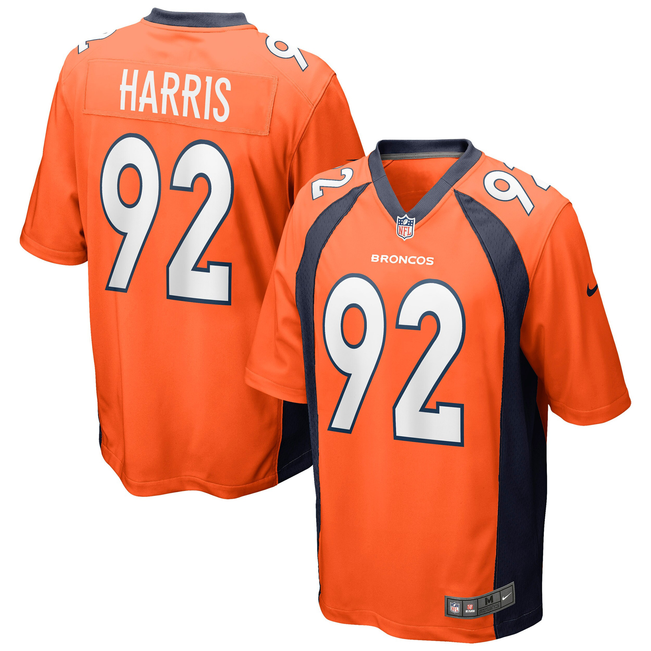 Jonathan Harris Denver Broncos Game Jersey - Orange Nfl