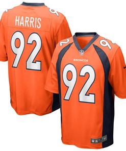 Jonathan Harris Denver Broncos Game Jersey - Orange Nfl