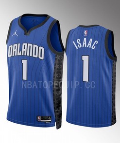 Jonathan Isaac 1 2022-23 Orlando Magic Blue Statement Edition Jersey Swingman