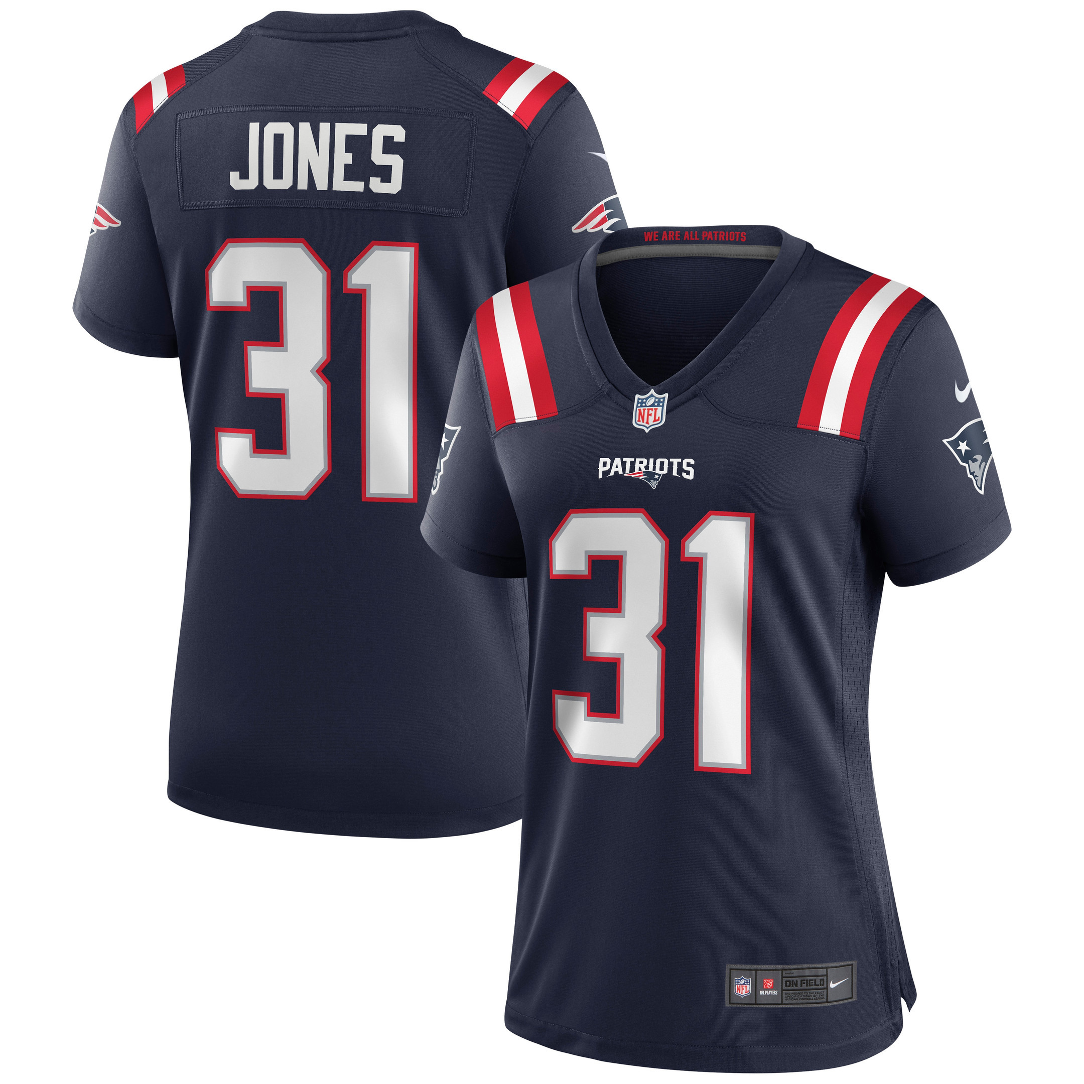 Jonathan Jones New England Patriots Womens Game Jersey - Navy Nfl