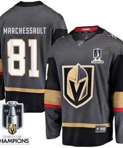 Jonathan Marchessault 81 Vegas Golden Knights 2023 Stanley Cup Champions Patch Alternate Breakaway Player Jersey - Black