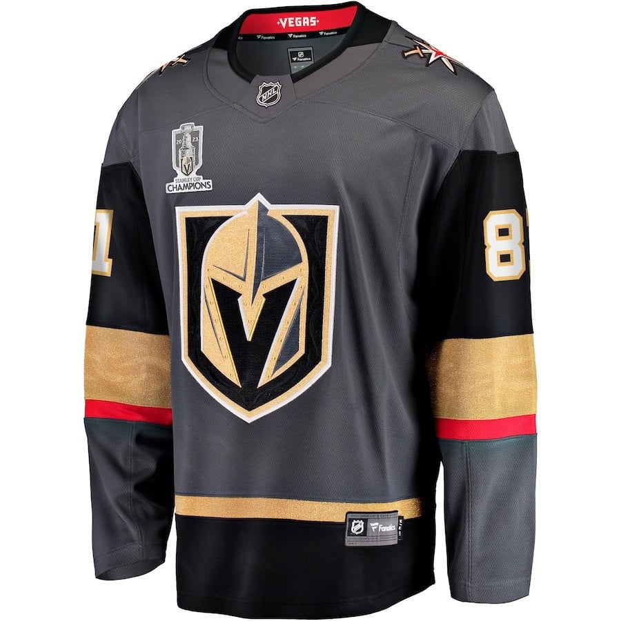 Jonathan Marchessault 81 Vegas Golden Knights 2023 Stanley Cup Champions Patch Alternate Breakaway Player Jersey - Black