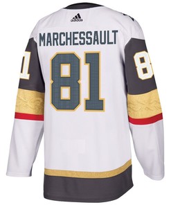 Jonathan Marchessault 81 Vegas Golden Knights Stanley Cup 2023 Champions Patch Away Breakaway Men Jersey - White