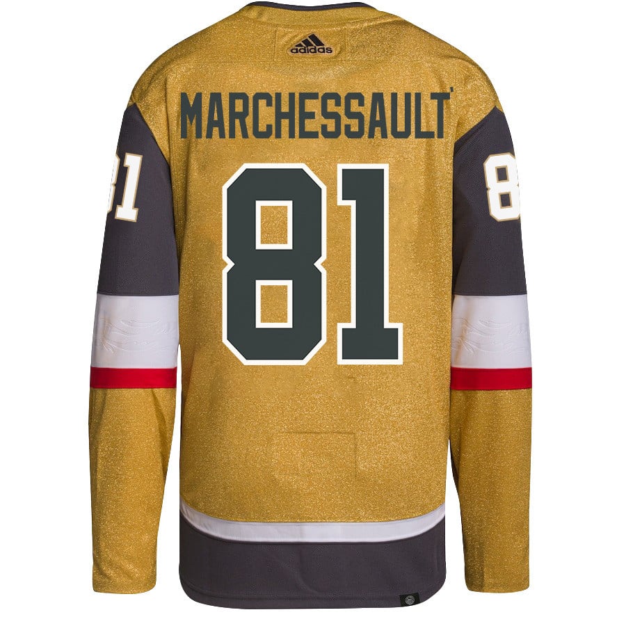 Jonathan Marchessault 81 Vegas Golden Knights Stanley Cup 2023 Champions Patch Home Breakaway Men Jersey - Gold