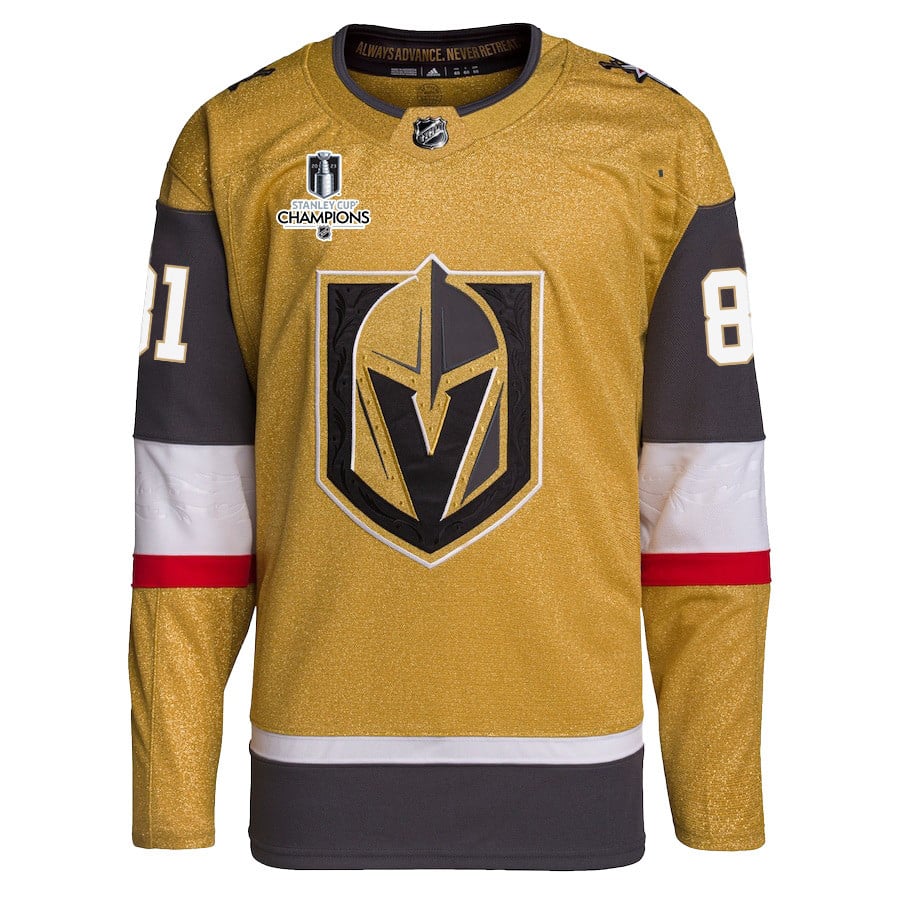 Jonathan Marchessault 81 Vegas Golden Knights Stanley Cup 2023 Champions Patch Home Breakaway Men Jersey - Gold