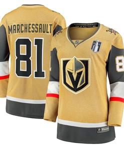 Jonathan Marchessault 81 Vegas Golden Knights Women's 2023 Stanley Cup Final Home Breakaway Player Jersey - Gold