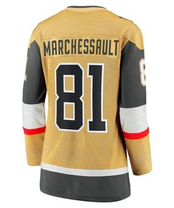 Jonathan Marchessault 81 Vegas Golden Knights Women's 2023 Stanley Cup Final Home Breakaway Player Jersey - Gold