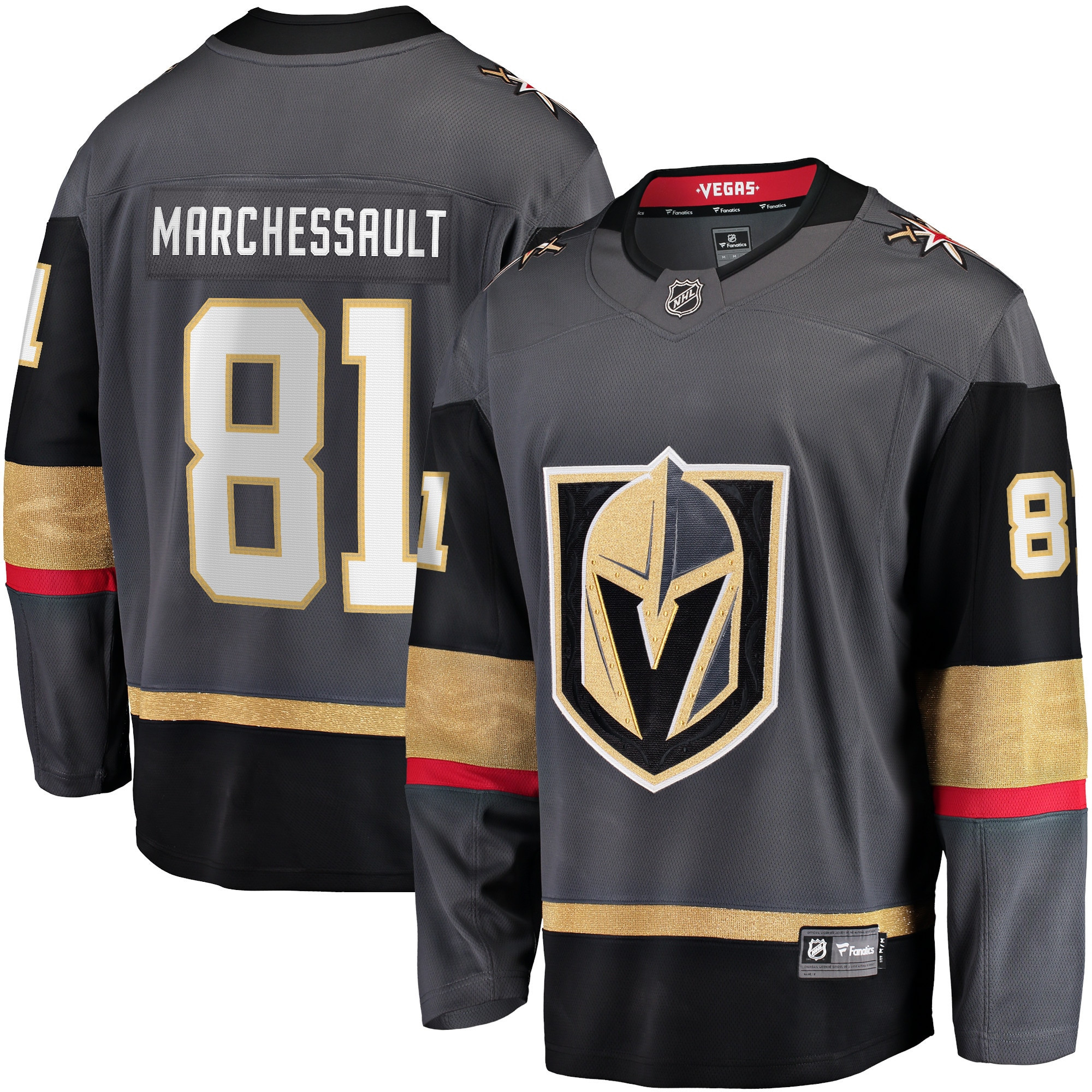 Jonathan Marchessault Vegas Golden Knights Fanatics Branded Home Premier Breakaway Player Jersey - Gray Nhl