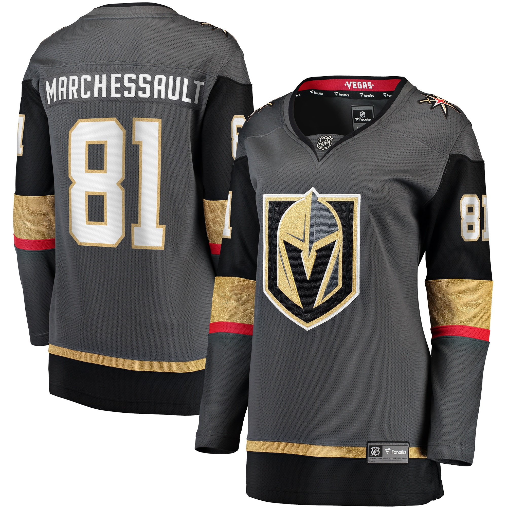 Jonathan Marchessault Vegas Golden Knights Fanatics Branded Womens Home Breakaway Player Jersey - Black Nhl