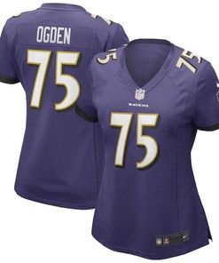 Jonathan Ogden 75 Baltimore Ravens Women's Game Retired Player Jersey - Purple