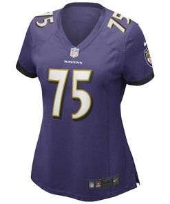 Jonathan Ogden 75 Baltimore Ravens Women's Game Retired Player Jersey - Purple