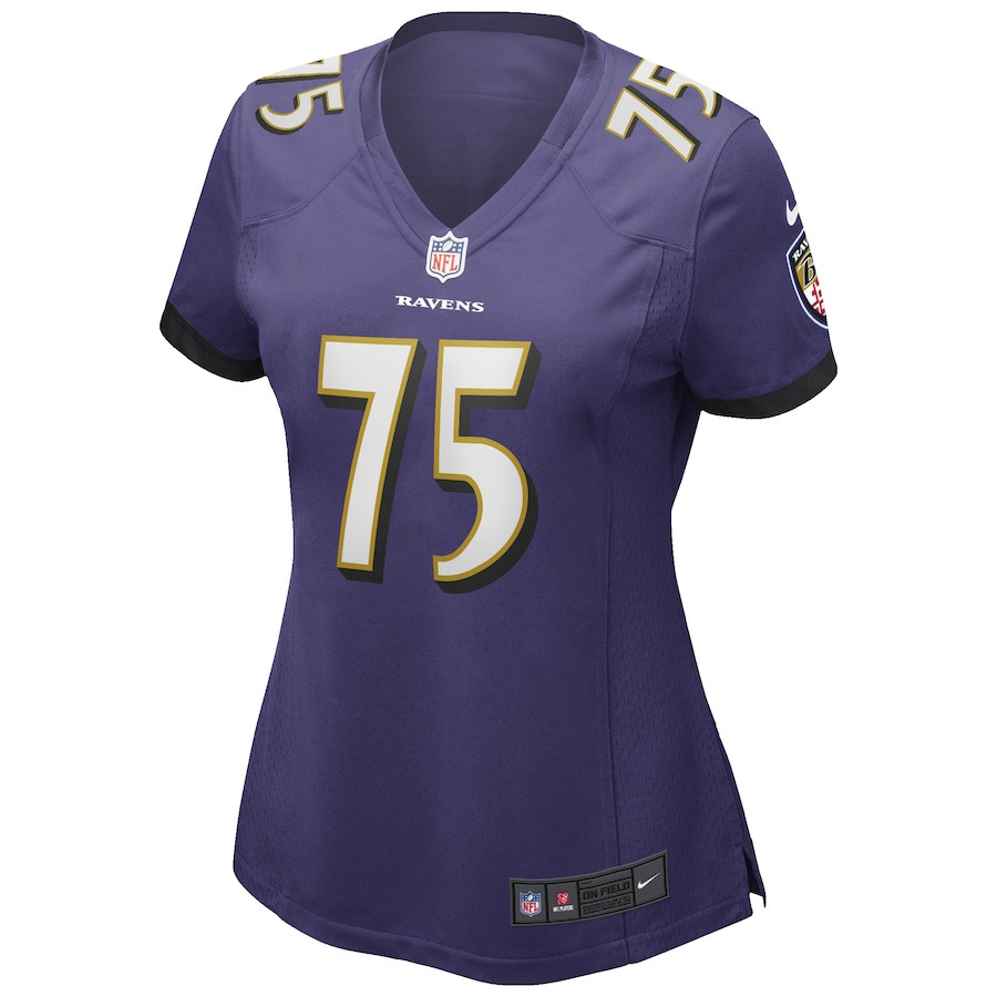 Jonathan Ogden 75 Baltimore Ravens Women's Game Retired Player Jersey - Purple