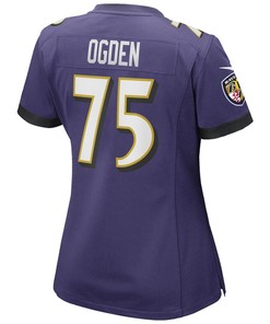 Jonathan Ogden 75 Baltimore Ravens Women's Game Retired Player Jersey - Purple