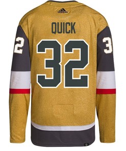 Jonathan Quick 32 Vegas Golden Knights Stanley Cup 2023 Final Patch Home Breakaway Men Jersey - Gold