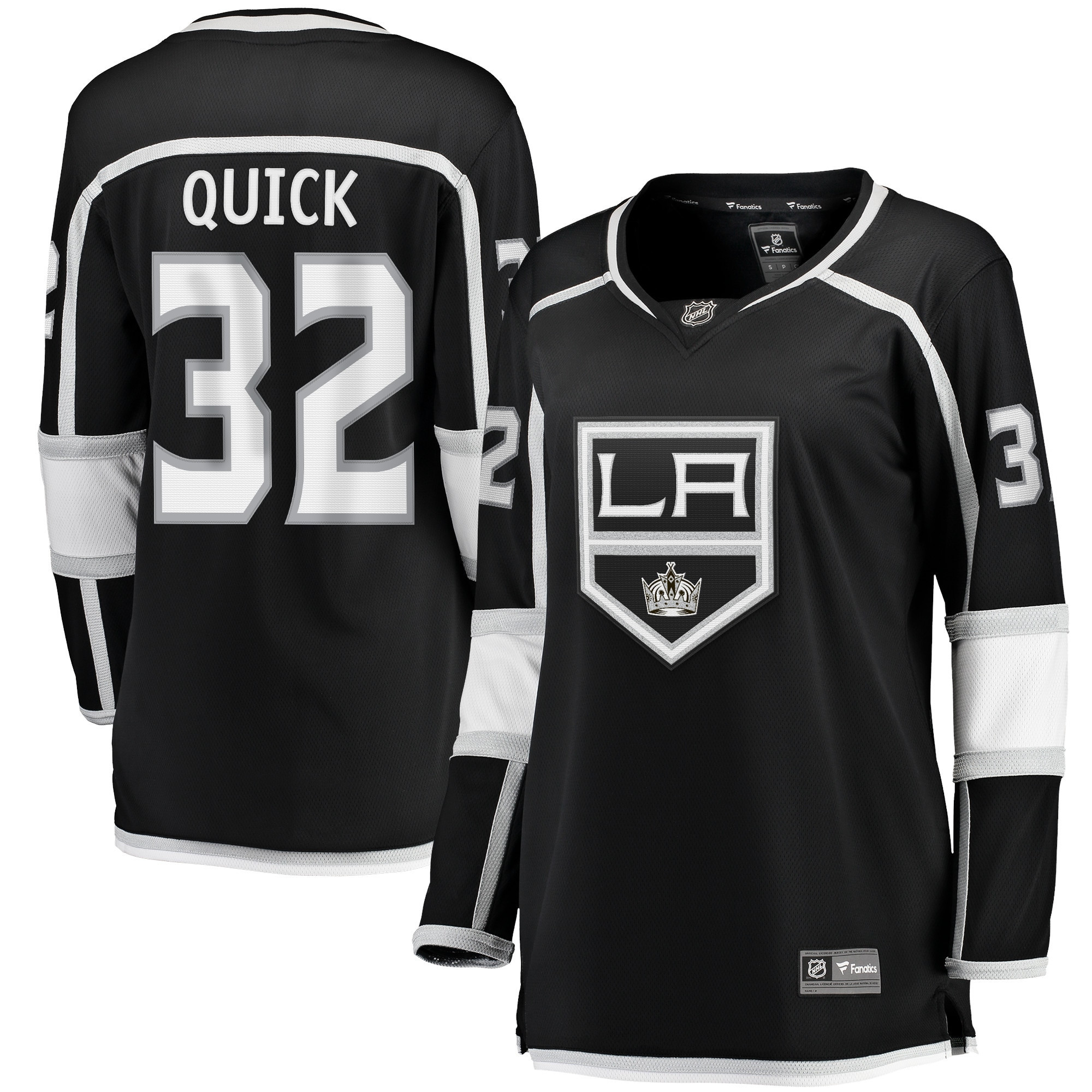 Jonathan Quick Los Angeles Kings Fanatics Branded Womens Home 2020/21 Premier Breakaway Player Jersey - Black Nhl