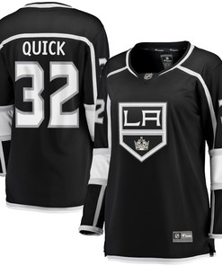 Jonathan Quick Los Angeles Kings Fanatics Branded Womens Home 2020/21 Premier Breakaway Player Jersey - Black Nhl