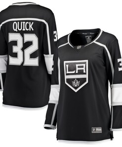 Jonathan Quick Los Angeles Kings Fanatics Branded Womens Home Breakaway Player Jersey - Black Nhl