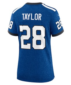 Jonathan Taylor 28 Indianapolis Colts Indiana Nights Alternate Game Women Jersey - Royal