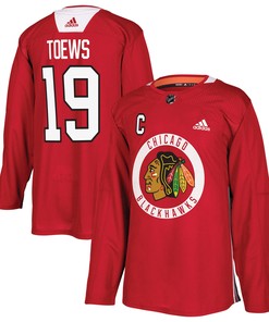 Jonathan Toews Chicago Blackhawks Adidas Practice Player Jersey - Red Nhl
